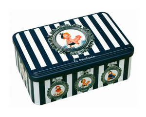 Brittany "Galettes & Palets" Gift Box (Retro Kids Stripes) by La Trinitaine - 300g