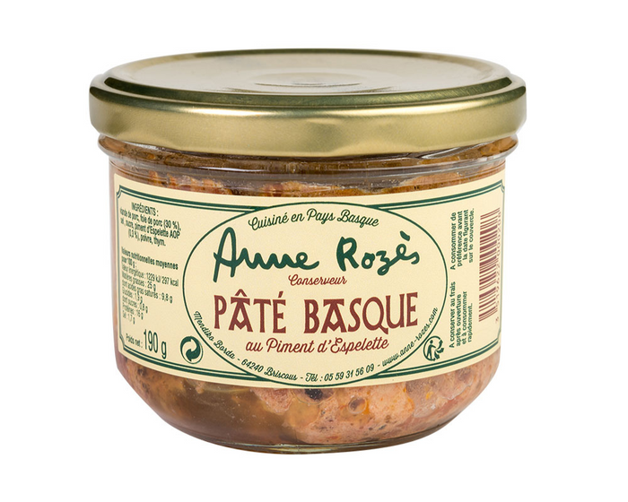 Basque Pâté with Espelette Peppers by Anne Rozès - 190g