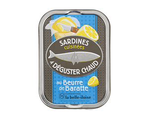Sardines au Beurre de Baratte (à déguster chaudes) La Belle-Iloise - 115g