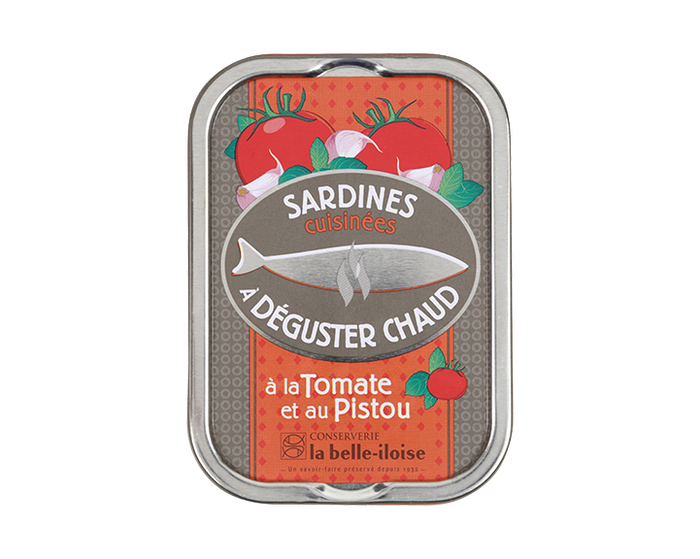 Sardines with Tomato and Basil (to be served hot) by La Belle-Iloise - 115g